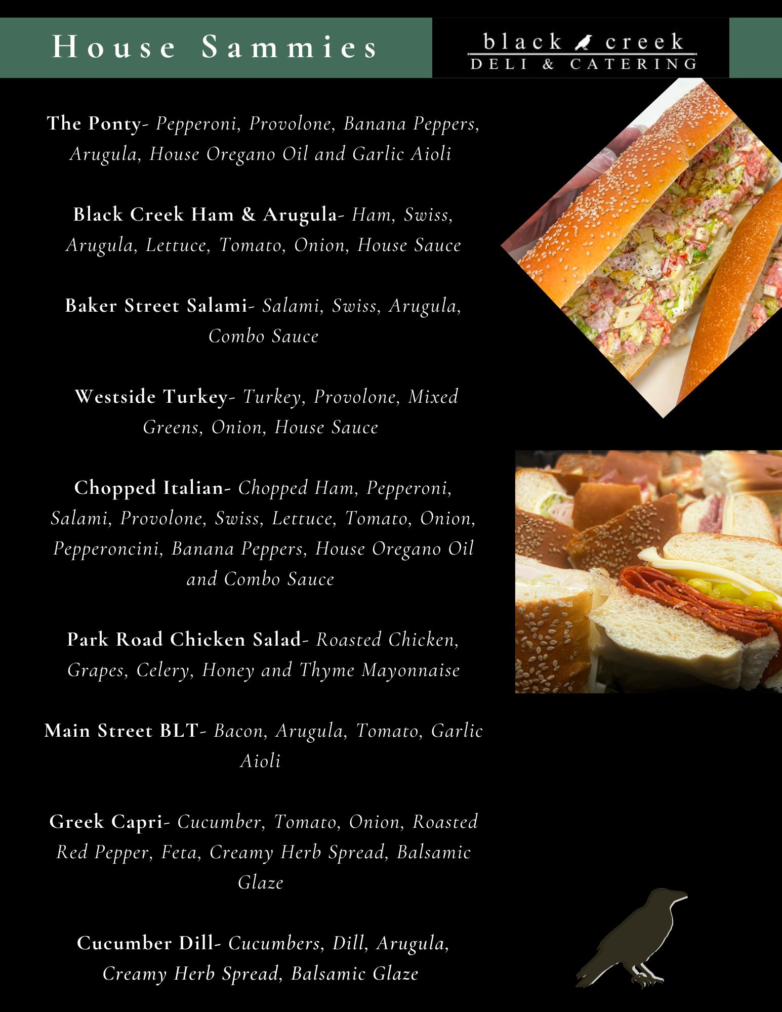 Black Creek Menu 25