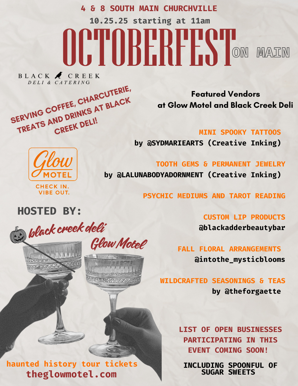 Beige and Red Vintage Girls Night Out Event Flyer (2)